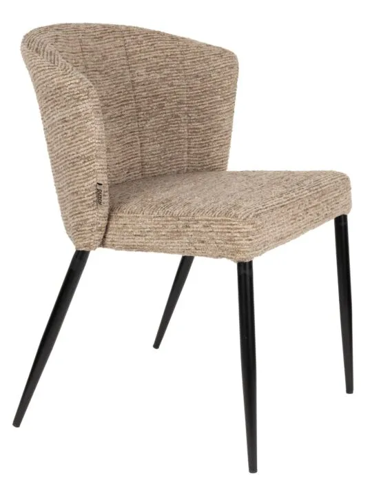 Actieprijs Dutchbone Georgia eetkamerstoel - Soft Brown