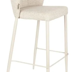 Beperkt Aanbod Dutchbone Georgia barkruk - Soft Beige