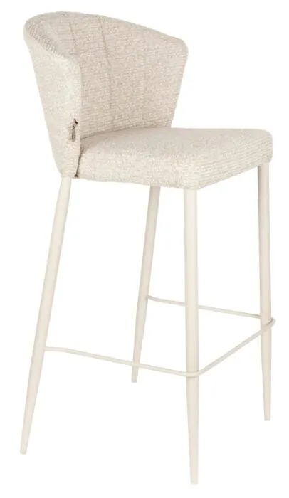 Beperkt Aanbod Dutchbone Georgia barkruk - Soft Beige