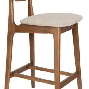 Koop Online Dutchbone Marais barkruk-Wood/Beige