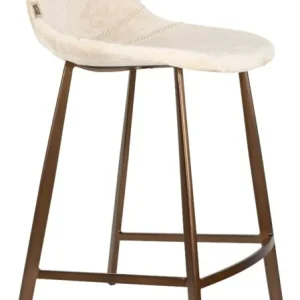 Dutchbone Franky barkruk - zithoogte 65 cm-Beige Korting