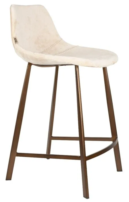 Dutchbone Franky barkruk - zithoogte 65 cm-Beige Korting