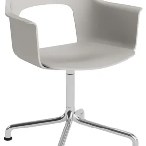 Bestel Nu HAY Layout 251 stoel - aluminium onderstel-Sky Grey - Naveli 113