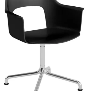 Lage Kosten HAY Layout 251 stoel - aluminium onderstel-Black - Steelcut Trio 195