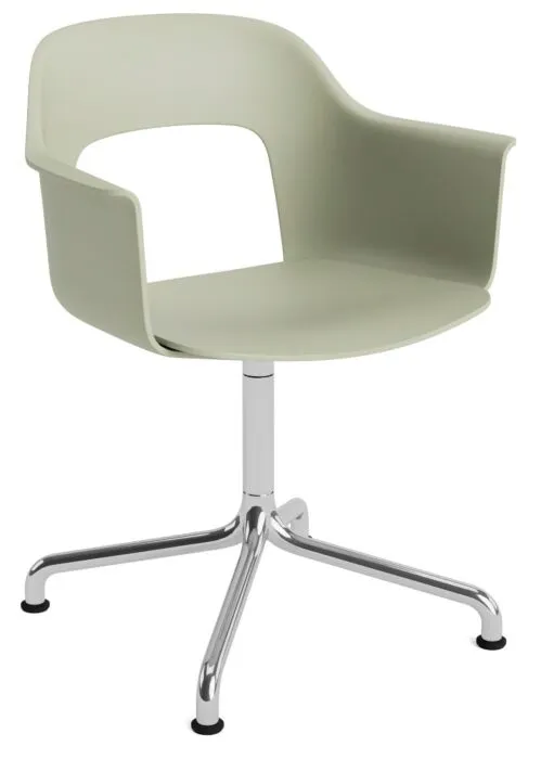 HAY Layout 251 stoel - aluminium onderstel-Pastel Green - Relate 921 Flitsaanbieding