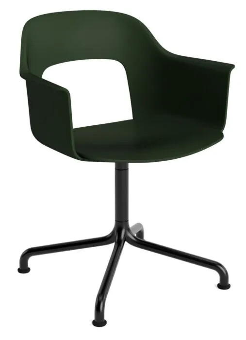 HAY Layout 251 stoel - zwart onderstel-Bottle Green - Mode 072 Gratis Retour