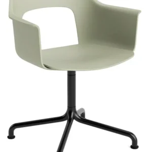 Actieprijs HAY Layout 251 stoel - zwart onderstel-Pastel Green - Relate 921