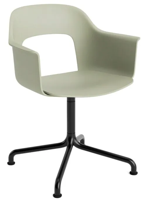 Actieprijs HAY Layout 251 stoel - zwart onderstel-Pastel Green - Relate 921