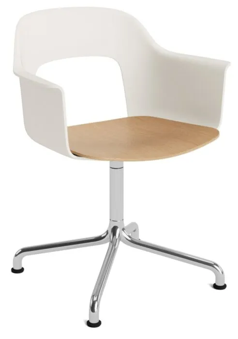HAY Layout 252 stoel - aluminium onderstel-Cream White - Mode 011 Nu Kopen