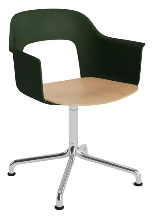 Koop Vandaag HAY Layout 252 stoel - aluminium onderstel-Bottle Green - Mode 072
