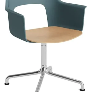 Seizoensaanbieding HAY Layout 252 stoel - aluminium onderstel-Ocean - Mode 045