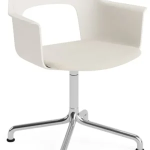 Lage Prijs HAY Layout 253 Stoel - Aluminium onderstel-Cream White - Mode 011