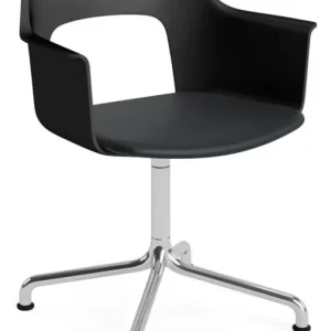 Gratis Retour HAY Layout 253 Stoel - Aluminium onderstel-Black - Grano Black