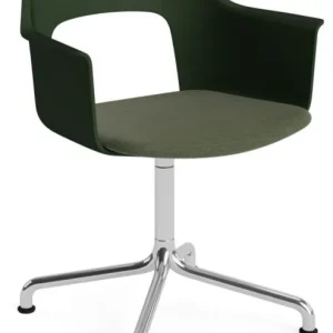 Flitsaanbieding HAY Layout 253 Stoel - Aluminium onderstel-Bottle Green - Mode 072