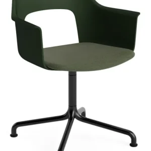 Hete Deal HAY Layout 253 Stoel - zwart onderstel-Bottle Green - Mode 072