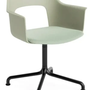 Seizoensaanbieding HAY Layout 253 Stoel - zwart onderstel-Pastel Green - Relate 921