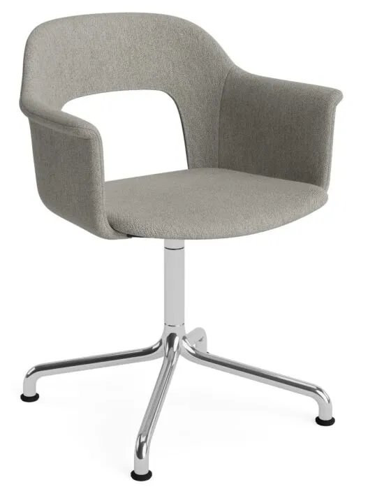 HAY Layout 254 stoel - Aluminium onderstel-Turf - Light Grey Seizoensaanbieding