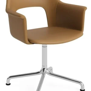 Laatste Kans HAY Layout 254 stoel - Aluminium onderstel-Grano - Cognac