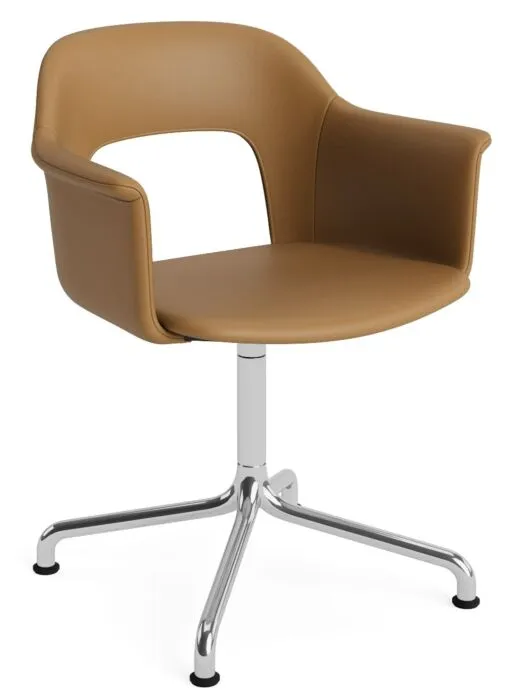 Laatste Kans HAY Layout 254 stoel - Aluminium onderstel-Grano - Cognac