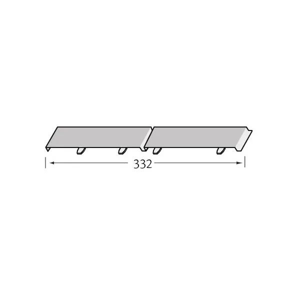 Stootvoegverbinding 332 mm (voor Modern Wood) - Kerrafront Snelle Levering