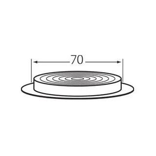 Ventilatierooster rond 70mm Superprijs