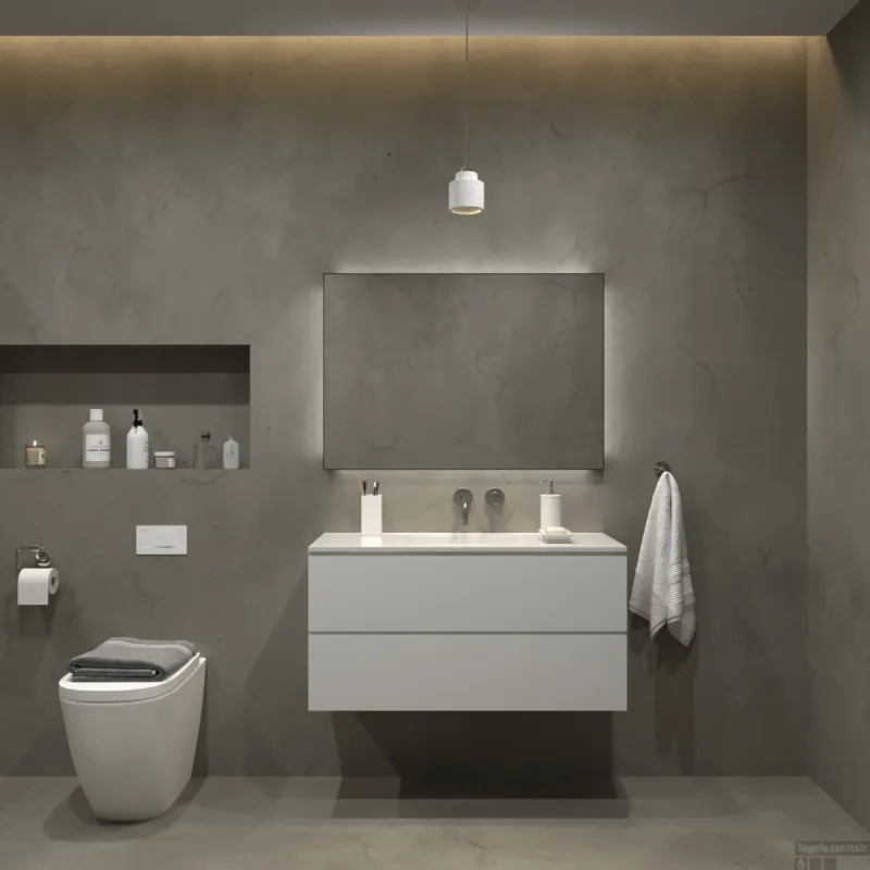 Badkamermeubelset Gliss Hermes 100 cm Hoogglans Wit Op = Op