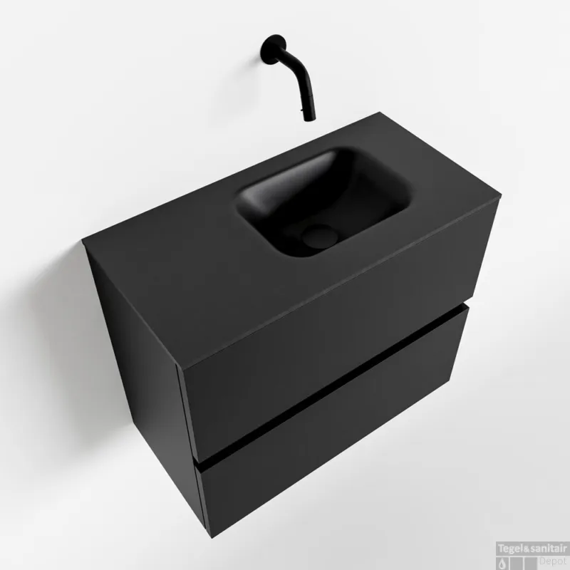 Alleen Vandaag MONDIAZ ADA 60cm toiletmeubel urban. LEX wastafel urban rechts zonder kraangat