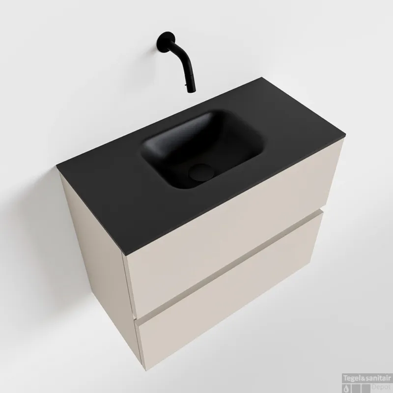 Speciale Aanbieding MONDIAZ ADA 60cm toiletmeubel linen. LEX wastafel urban midden zonder kraangat