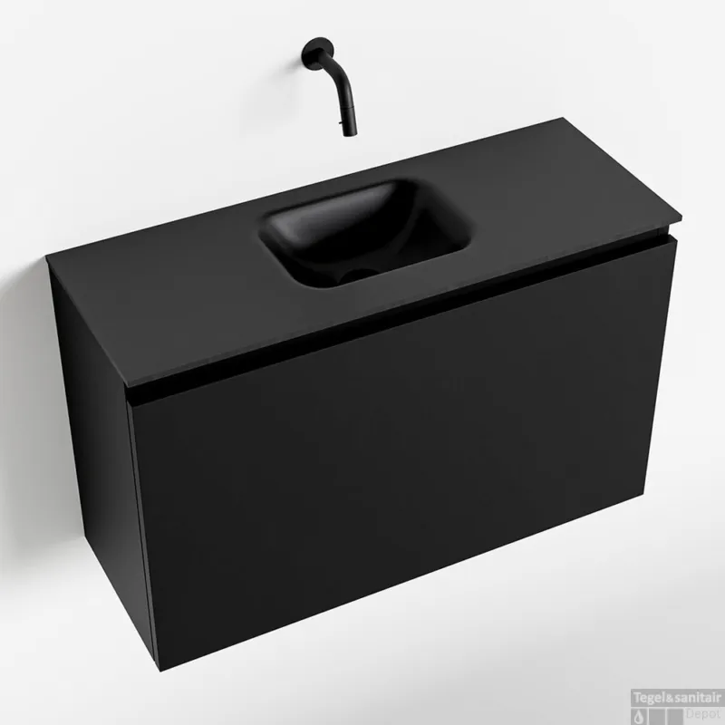 MONDIAZ OLAN 80cm toiletmeubel urban. LEX wastafel urban midden geen kraangat Alleen Vandaag