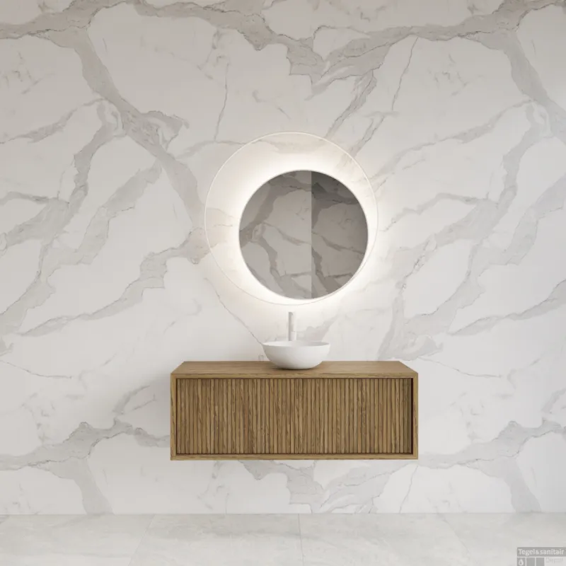 Onderkast Gliss Design Heronimus 90x45x35 cm Met Topplaat Castle Brown Fabrieksprijs