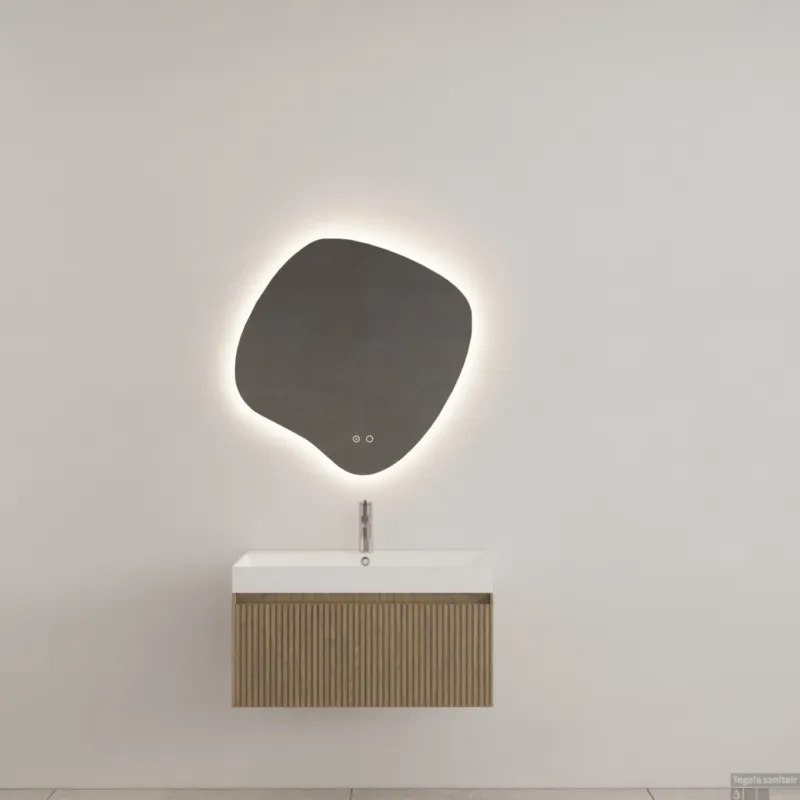 Badkamermeubel Gliss Design Timotheus 80 cm Ash Grey (Keuze Wastafel) Gecertificeerd