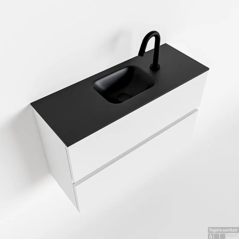 MONDIAZ ADA 80cm toiletmeubel talc. LEX wastafel urban midden 1 kraangat Nu Kopen