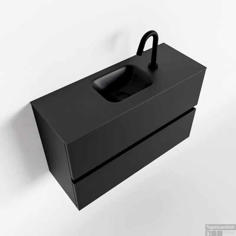 Bestseller MONDIAZ ADA 80cm toiletmeubel urban. LEX wastafel urban midden 1 kraangat