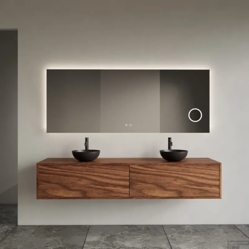 Onderkast Gliss Design Joa Walnut 180 CM 2 laden Incl. Topplaat Premium