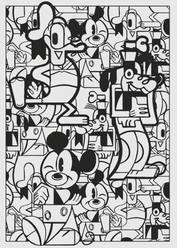 Merkproduct Komar Into Adventure Mickey Mouse Constructive IADX4-058 Behang