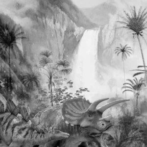 Komar Into Adventure Jurassic Waterfall IAX4-0020 Behang Koop Online