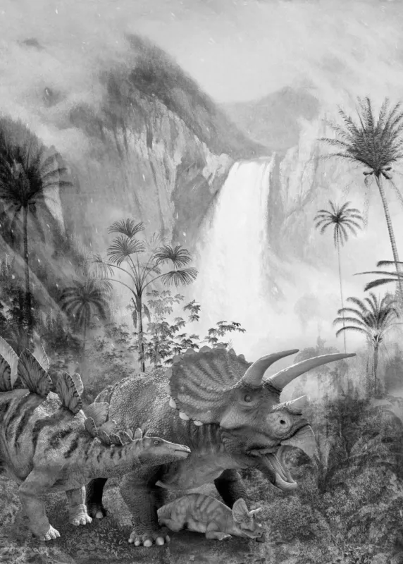 Komar Into Adventure Jurassic Waterfall IAX4-0020 Behang Koop Online