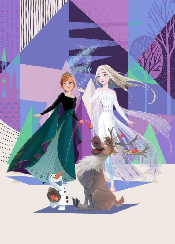 Populair Komar Into Adventure Frozen Abstract Arendelle IADX4-059 Behang