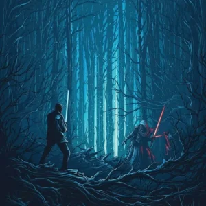 Betaalbaar Komar Into Adventure Star Wars Wood Fight IADX4-003 Behang