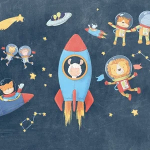 Komar Into Adventure Friends in Space IAX7-0036 Behang Exclusieve Aanbieding