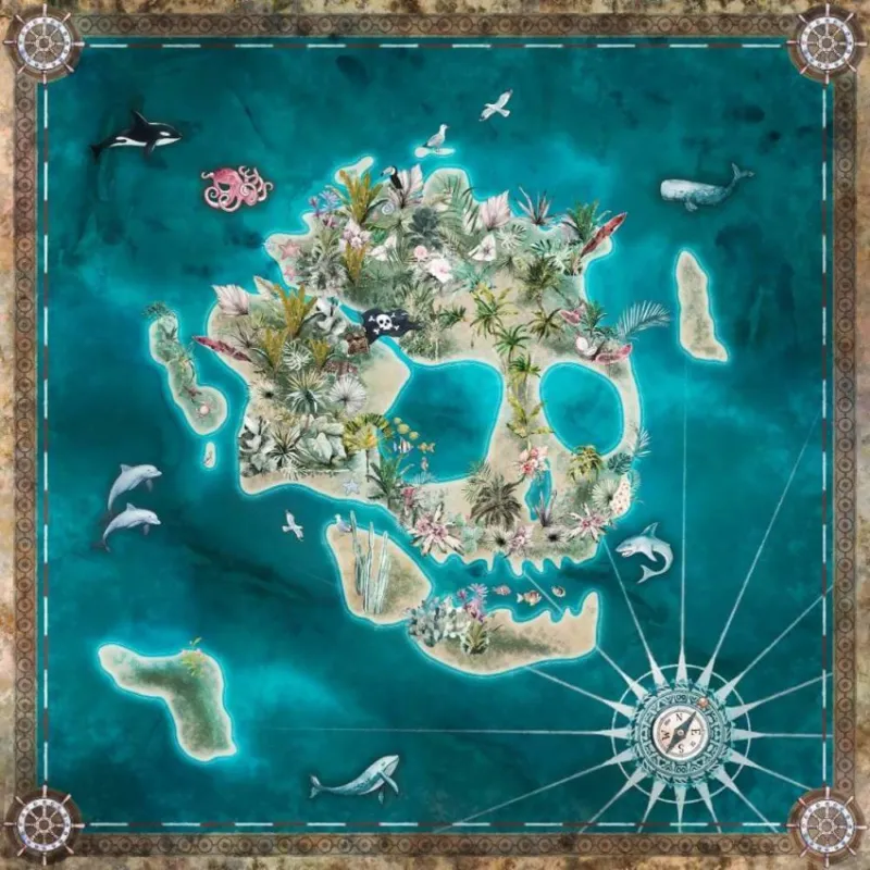Komar Into Adventure Skull Island IAX5-0024 Behang Rechtstreeks Van De Fabrikant