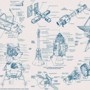 Komar Into Adventure Spacecraft Architecture IAX8-0016 Behang Gereduceerde Prijs
