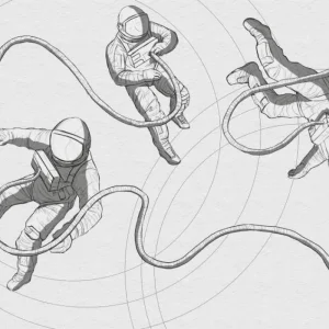 Komar Into Adventure Extraordinary Astronauts IAX8-0015 Behang Beperkt Aanbod