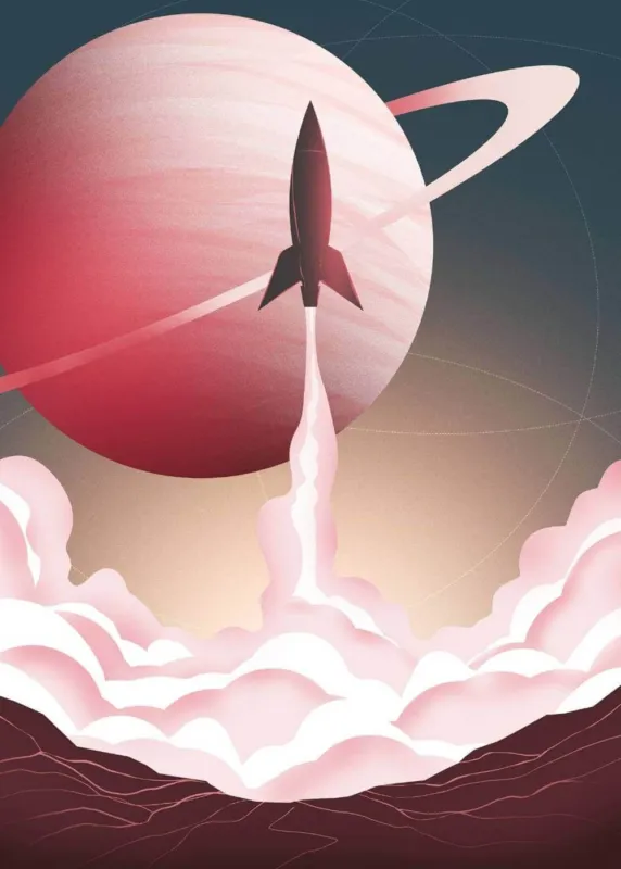 Premium Komar Into Adventure Spacewalk IAX4-0018 Behang