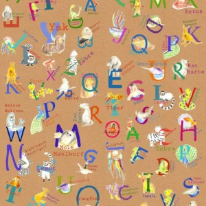 Speciale Aanbieding Komar Pure Animals A-Z P036-VD2 Behang