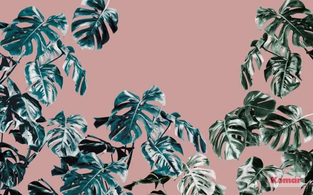 Tijdelijk Beschikbaar Komar Pure Monstera Rose P016-VD4 Behang