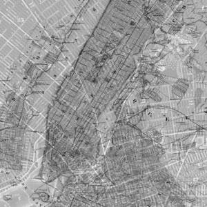 Komar Pure NYC Map P033-VD2 Behang Rechtstreeks Van De Fabrikant