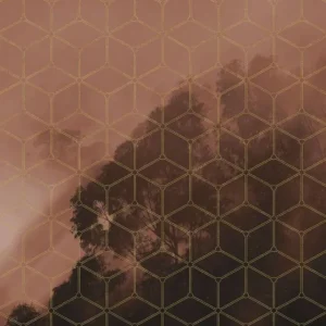 Komar Pure Golden Grid PSH099-VD2 Behang Nieuw