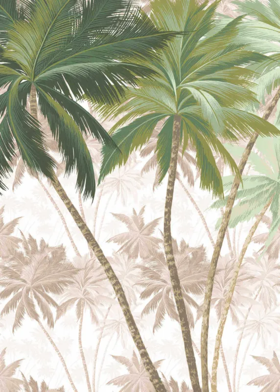 Seizoensaanbieding Komar Raw Palmera R2-013 Behang
