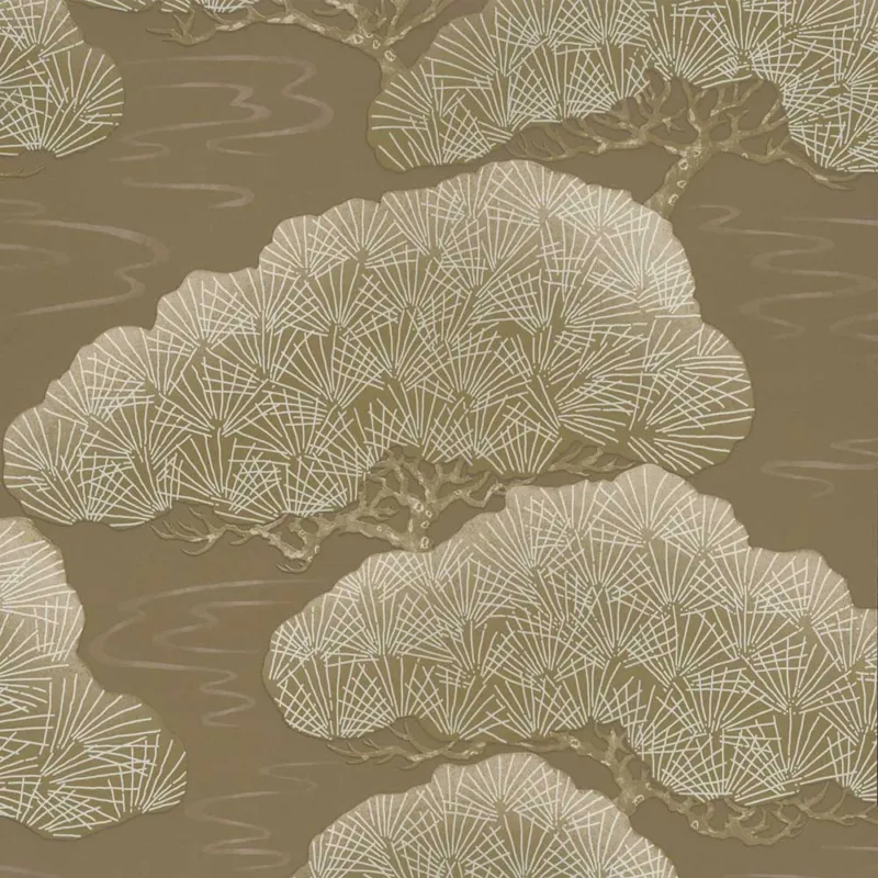 Behang Little Greene 20th Century Papers Pines Early 19th Golden Pine Express Levering